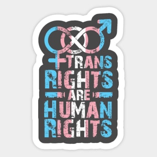 Trans rights are Human Rights Sticker